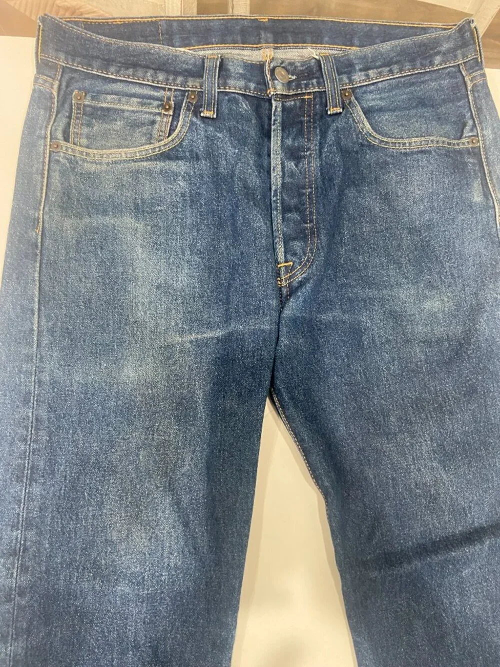 Classic Levi’s Original Fit Jeans Men’s W32 L30 Medium Wash Straight Leg Denim